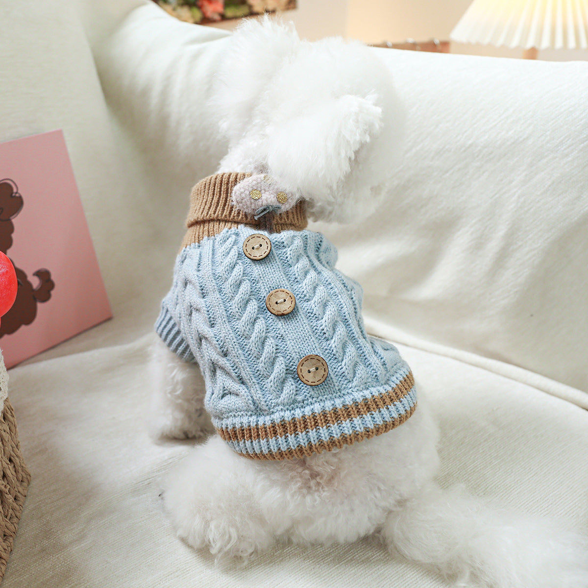 Kumago® Cable Knit Button Sweater