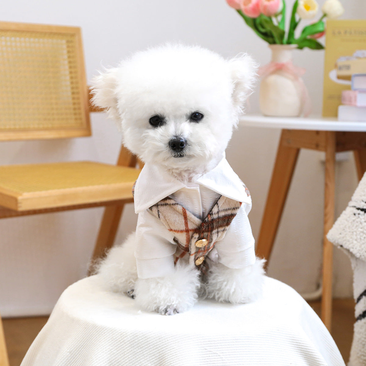 Kumago® Little Gentleman Plaid Vest