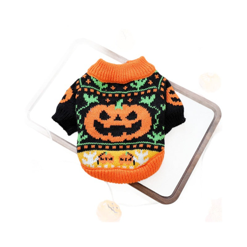 Kumago® Pumpkin Halloween Knit Sweater
