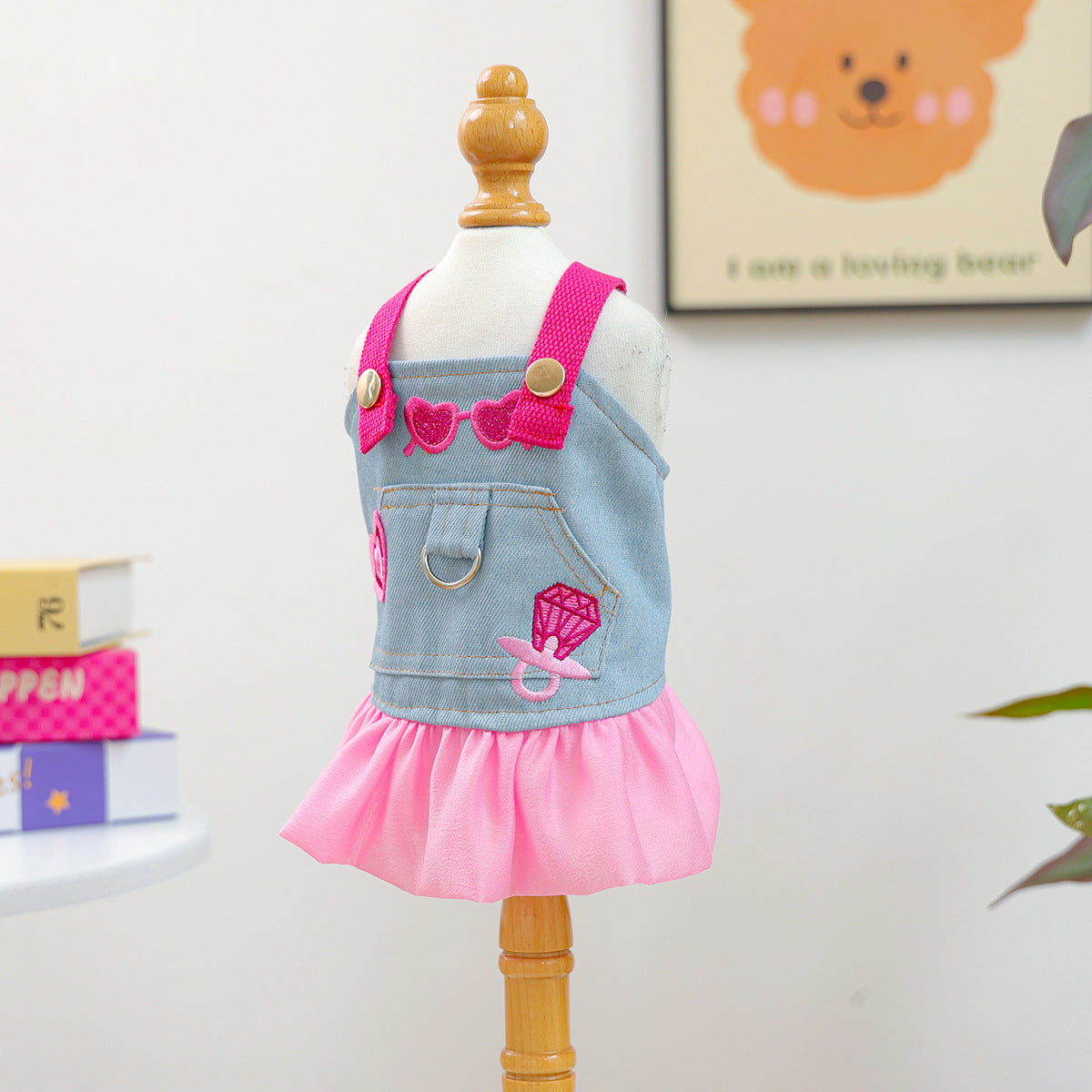Kumago® Pink Glam Denim Dress