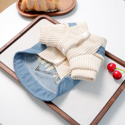 Kumago® Leopard Heart Denim Dress