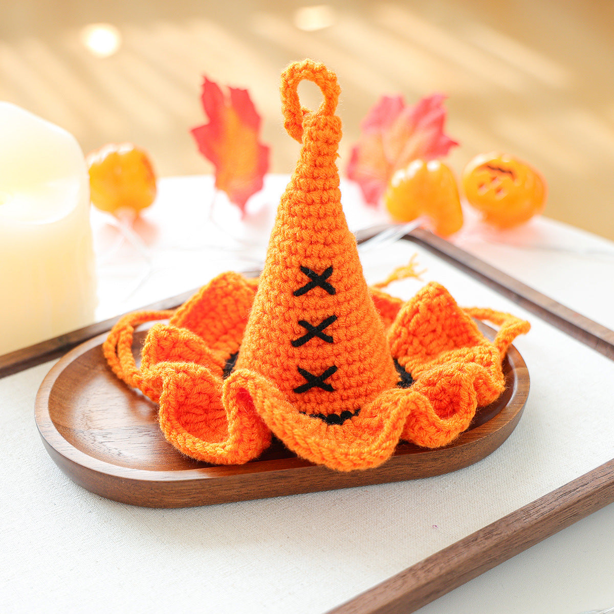 Kumago® Halloween Knitted Wizard Hat