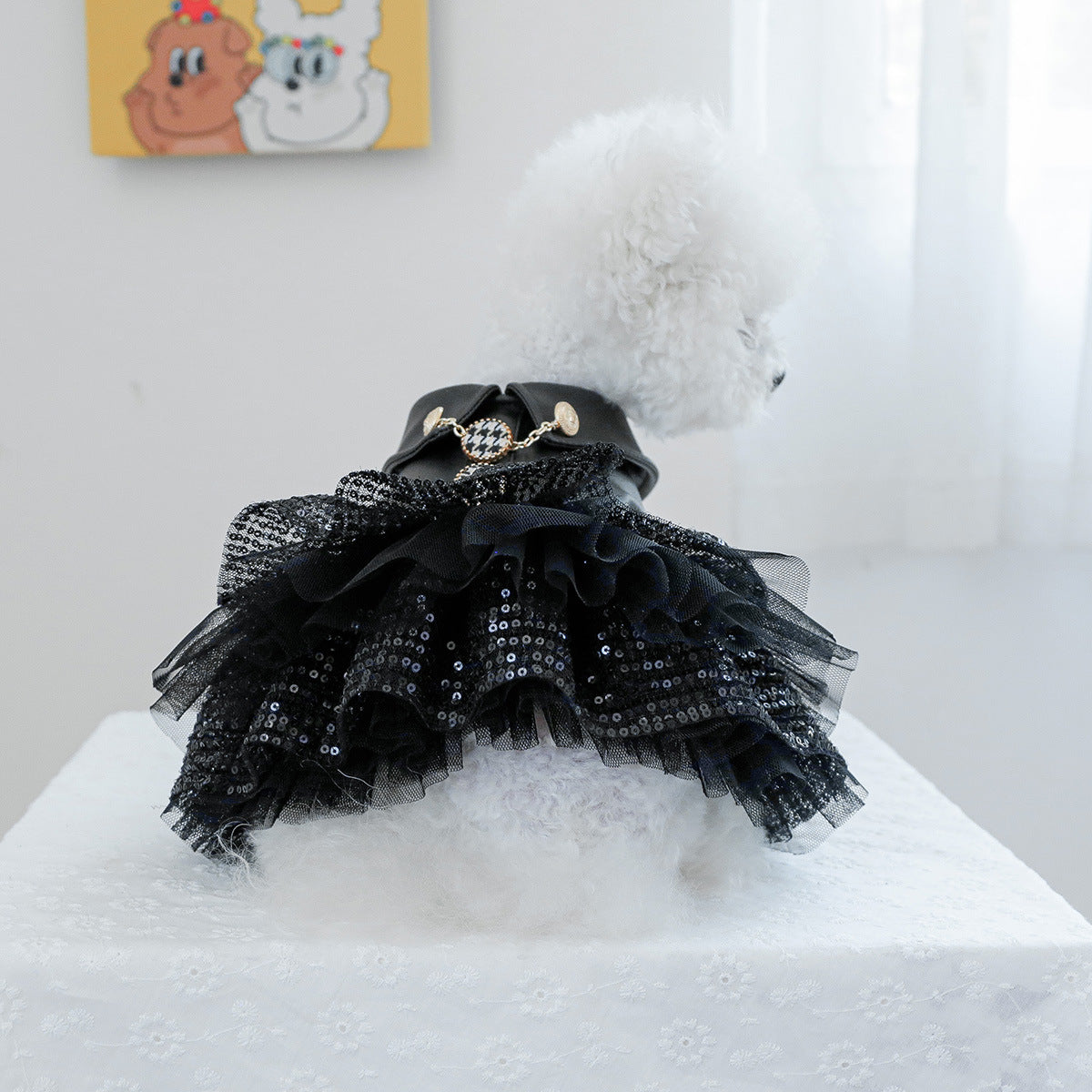 Kumago® Sequin Leatherette Dress