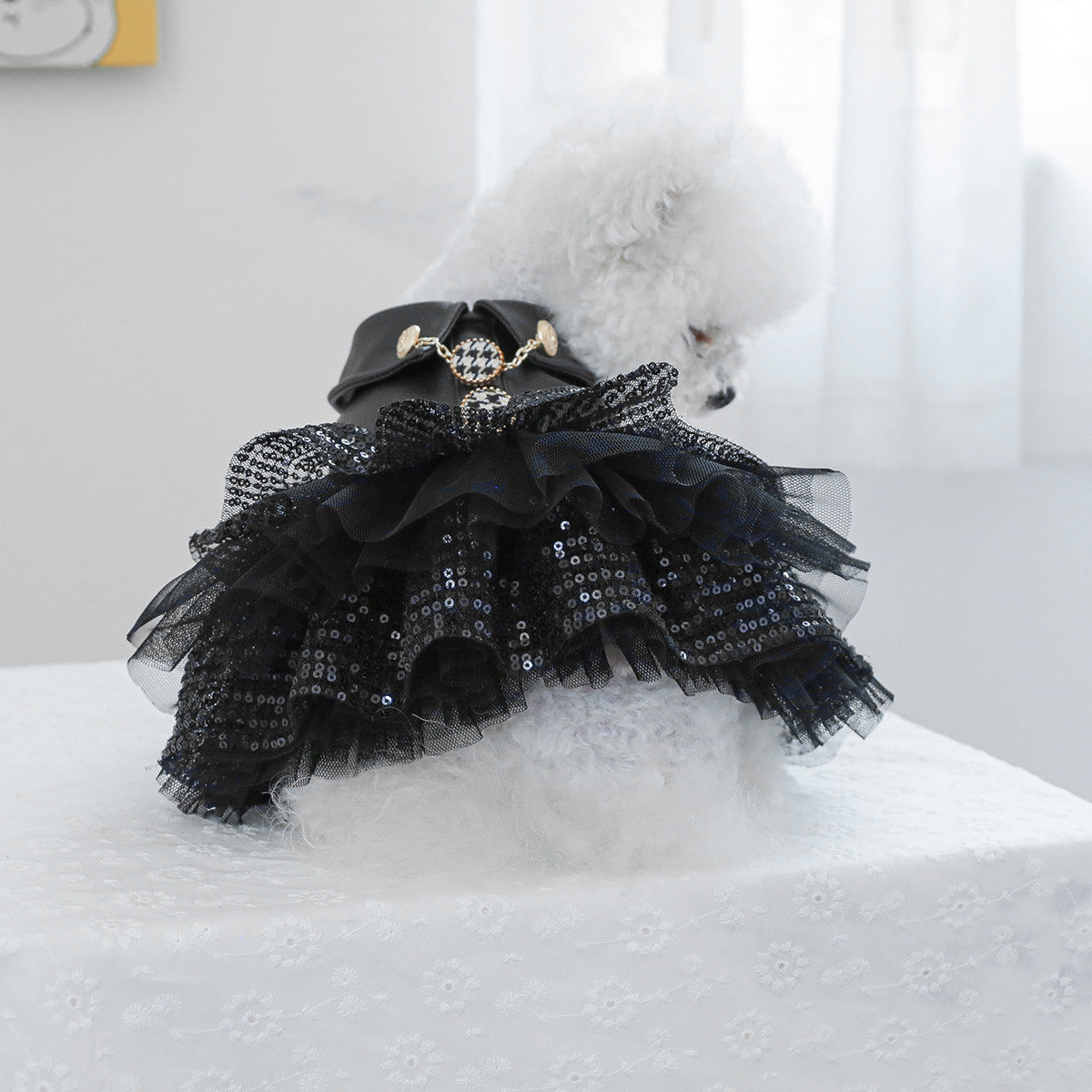 Kumago® Sequin Leatherette Dress