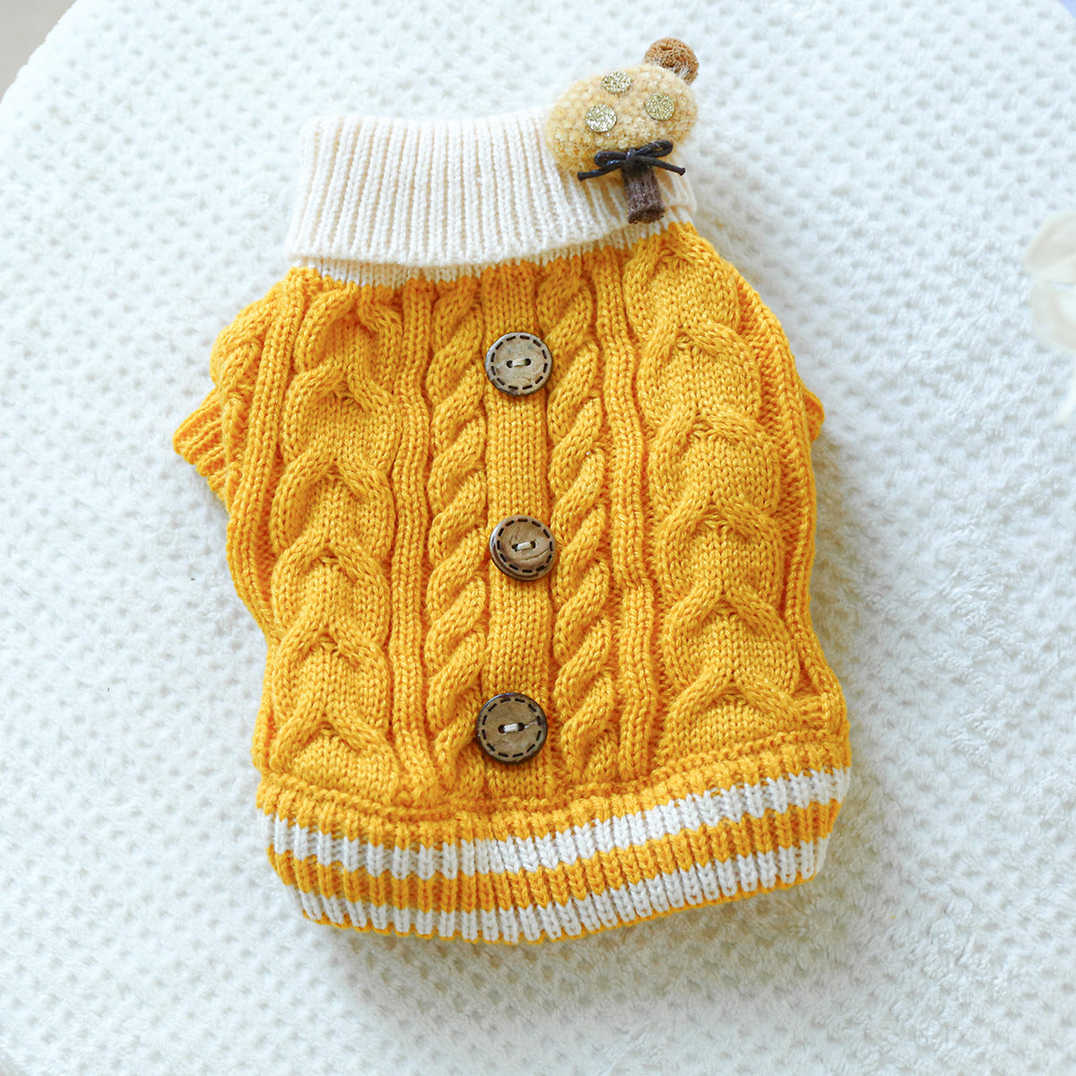 Kumago® Cable Knit Button Sweater