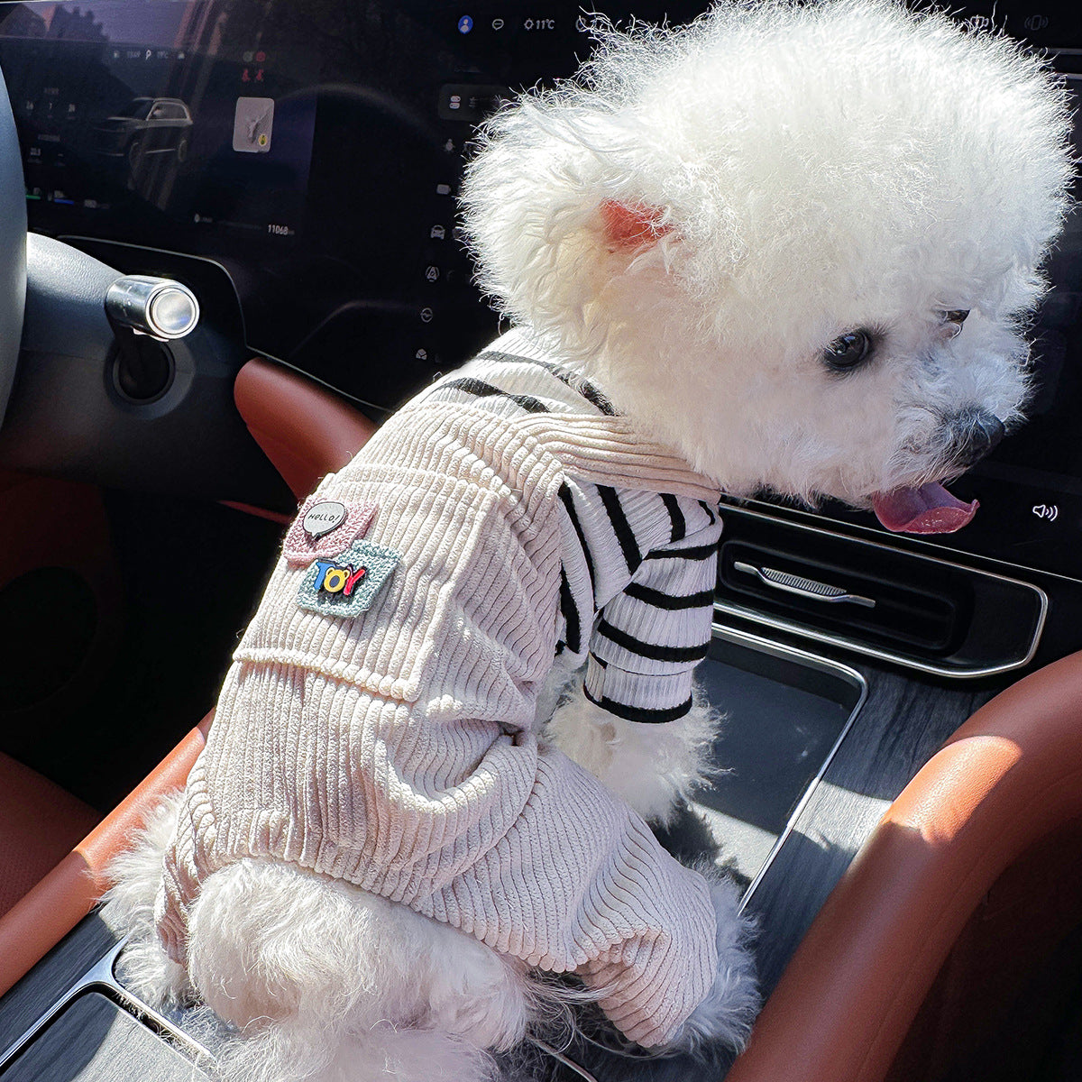 Kumago® Teddy Corduroy Overalls