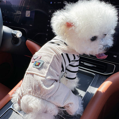 Kumago® Teddy Corduroy Overalls