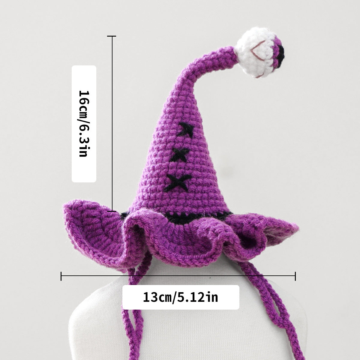 Kumago® Halloween Knitted Wizard Hat