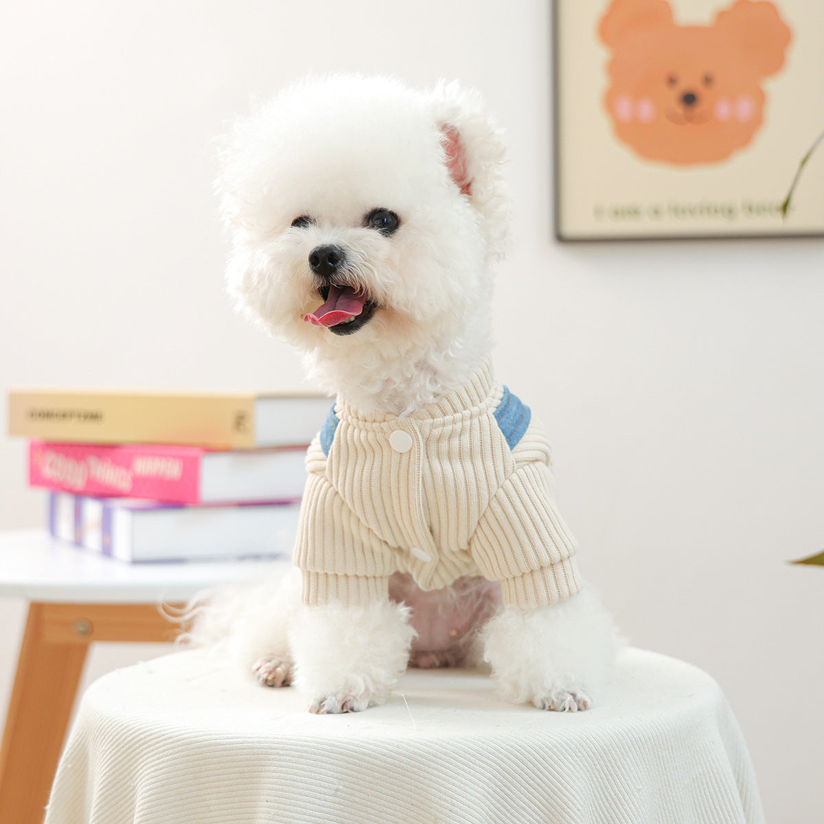 Kumago® Leopard Heart Denim Dress