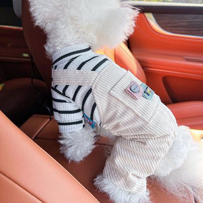 Kumago® Teddy Corduroy Overalls