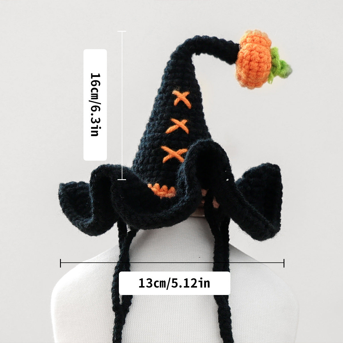 Kumago® Halloween Knitted Wizard Hat