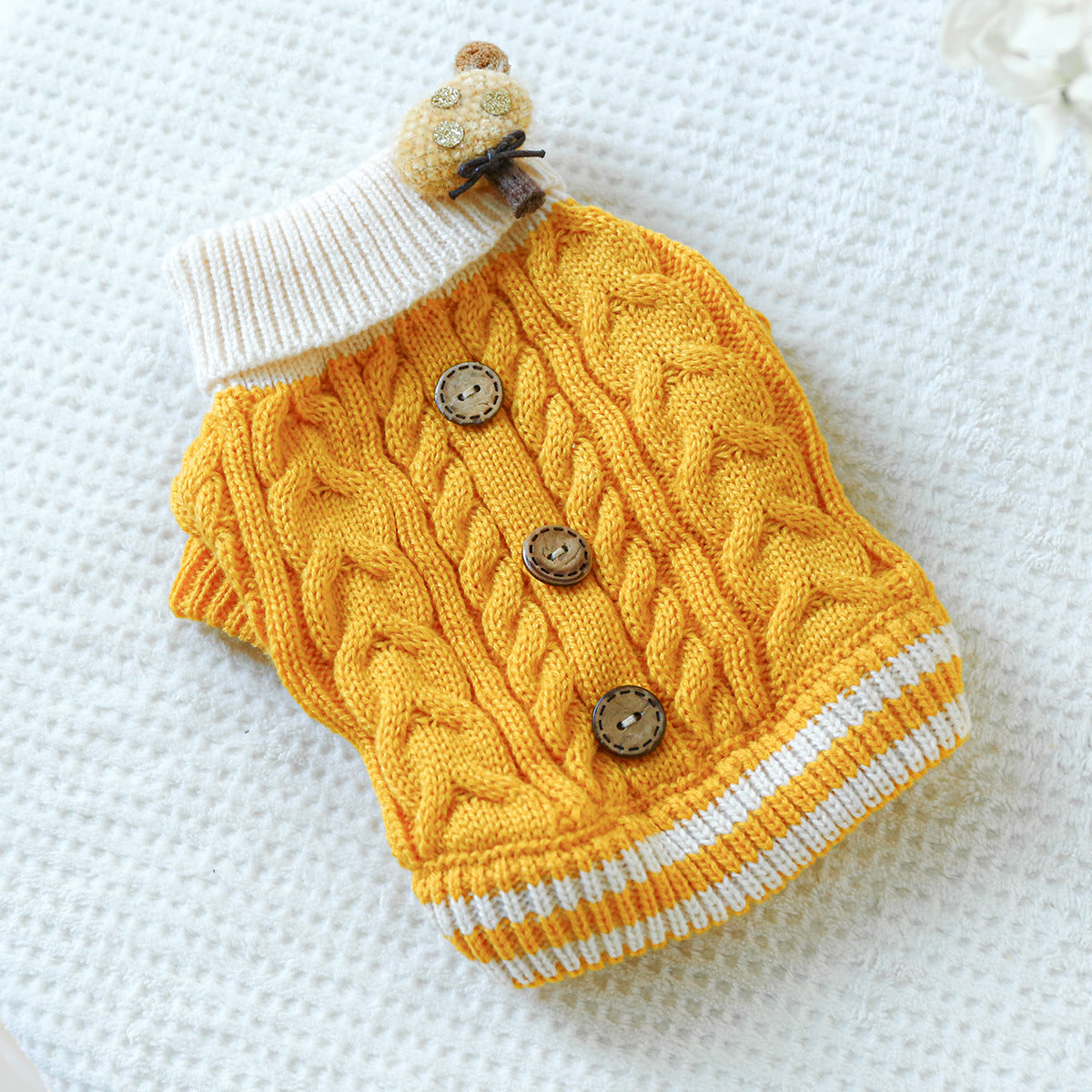 Kumago® Cable Knit Button Sweater