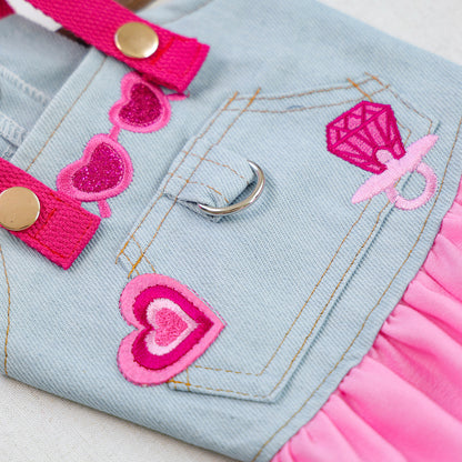 Kumago® Pink Glam Denim Dress