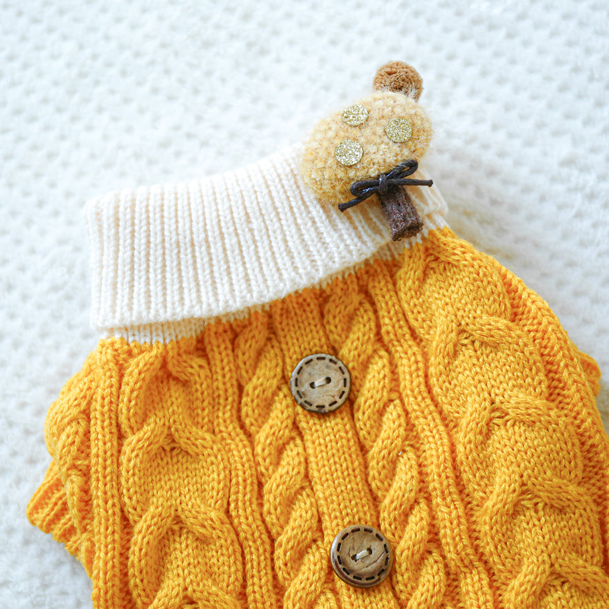 Kumago® Cable Knit Button Sweater