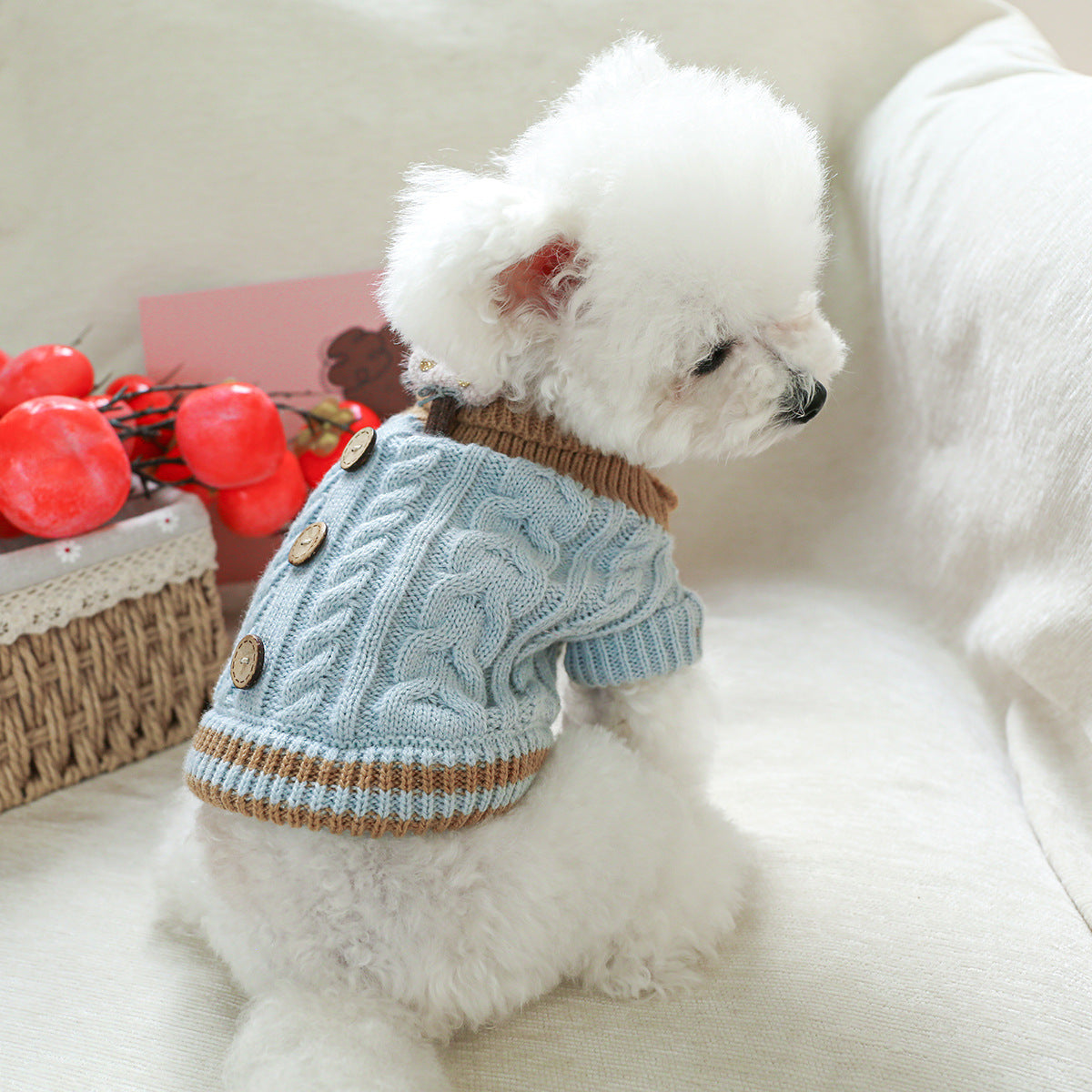 Kumago® Cable Knit Button Sweater