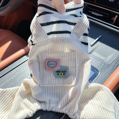 Kumago® Teddy Corduroy Overalls