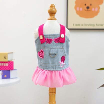 Kumago® Pink Glam Denim Dress