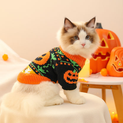 Kumago® Pumpkin Halloween Knit Sweater
