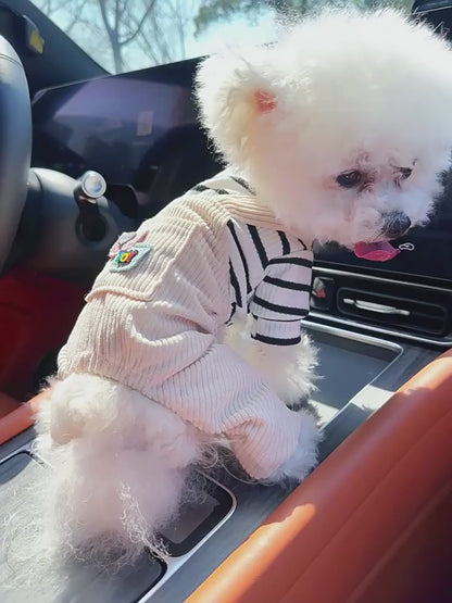 Kumago® Teddy Corduroy Overalls